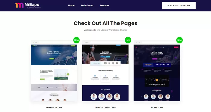 MiExpo | Event Conference Elementor WordPress Theme