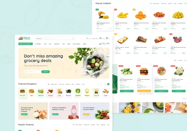 Nest - Grocery Store WooCommerce WordPress Theme