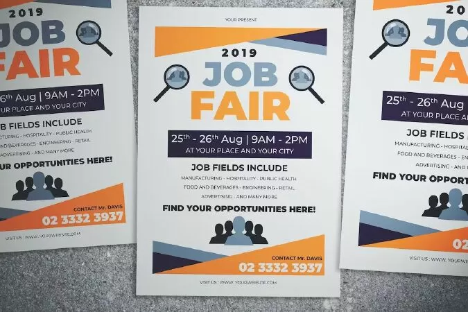 Simple Job Fair Event Flyer