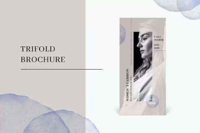 Trifold fashion brochure