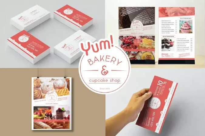 Bakery & Cupcake Shop - Set Template