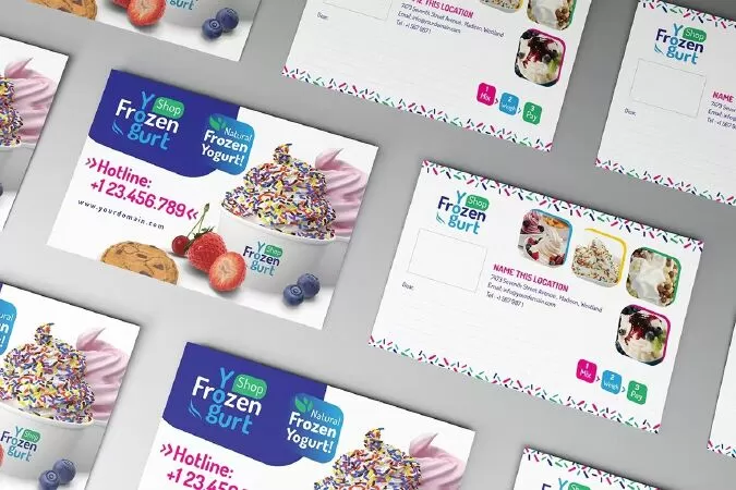 Frozen Yogurt Shop/ Set Template