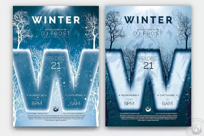 Minimal Winter Flyer Template