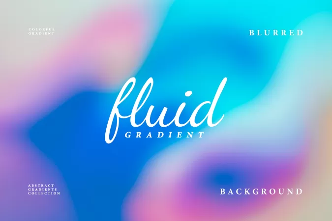 Fluid Gradient Colorful Digital Backgrounds