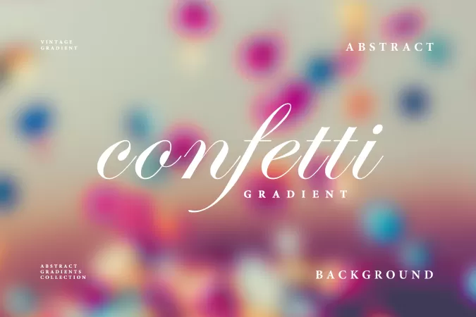 Blurred Confetti Background