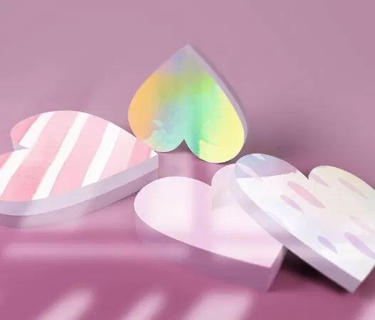 Heart Shaped Gift Box Mockup 02