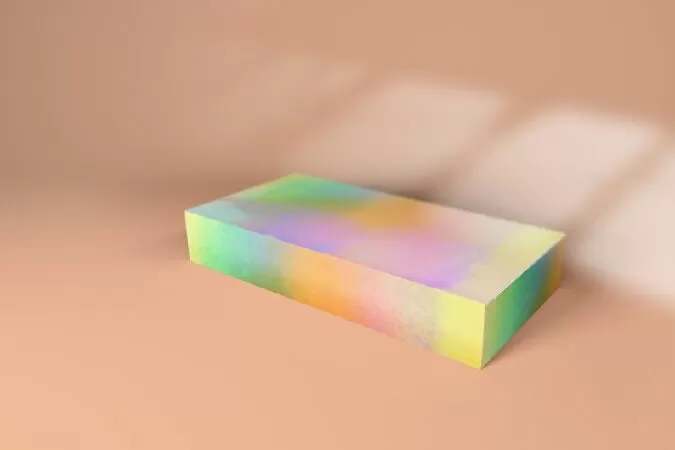 Slim Rectangular Box Mockup With Lid, Package Box Mockup, Packaging Mockup