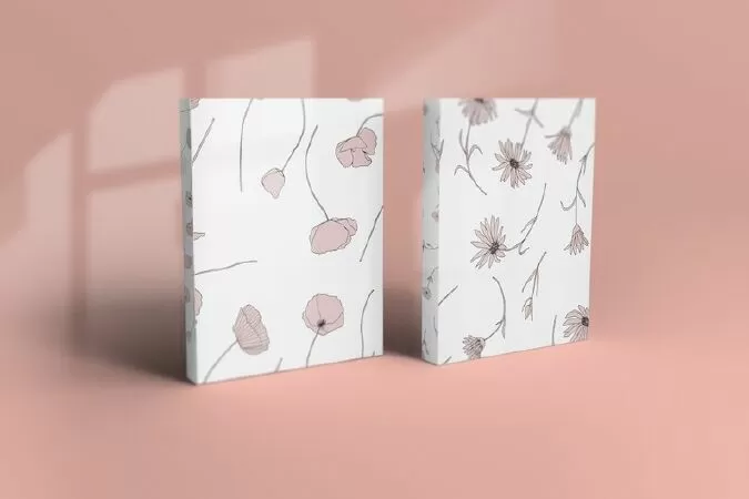 Rectangular Box Mockup With Folding Lid 02