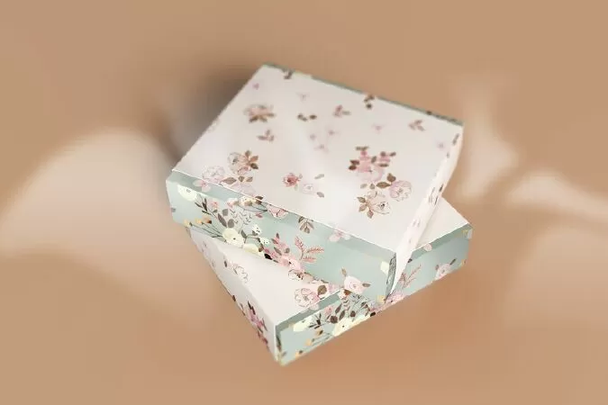 Rectangular Stand Box Mockup With Label, Package Box Mockup, Packaging Mockup, Mockup PSD
