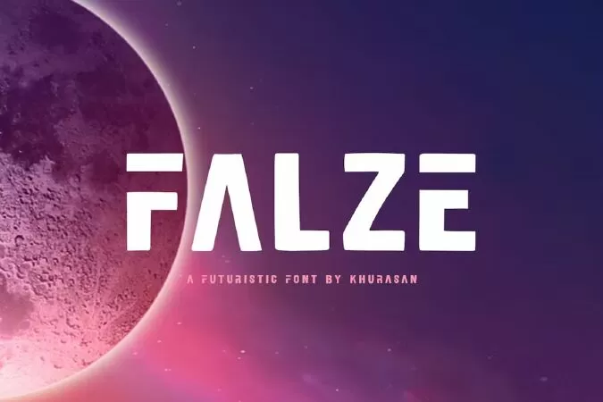 Falze - Futuristic Logo Font