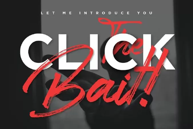 Clickbait - Brush Logo Font