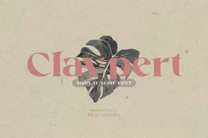 Claypert - Logo Font