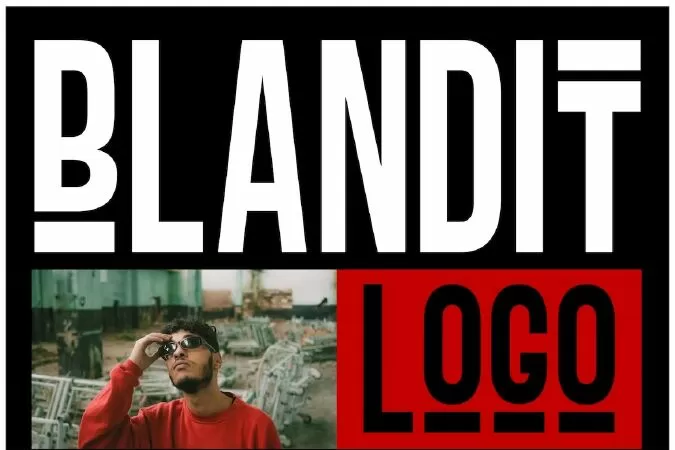 Blandit - Display & Logo Font family