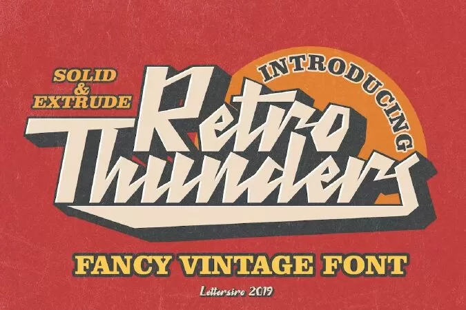 Retro Thunders - Retro Font