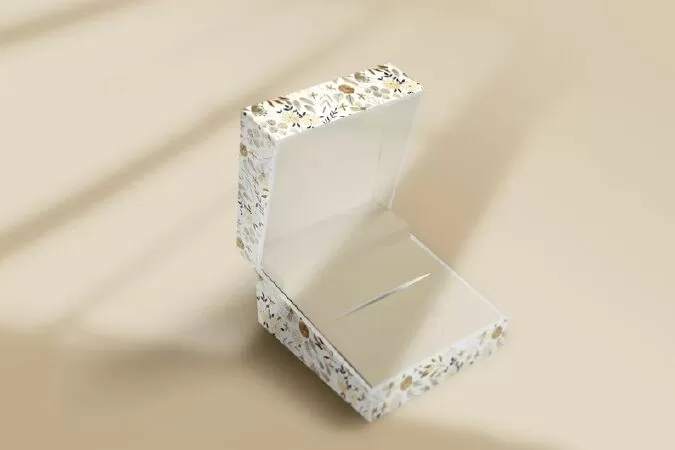 Jewelry Box Mockup With Open Lid, Package Box Mockup, Packaging Mockup, Packaging Boxes