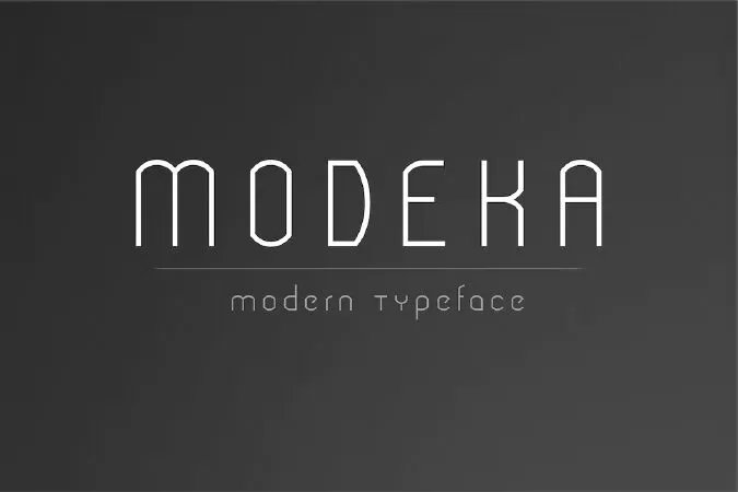 Modeka - Modern Font