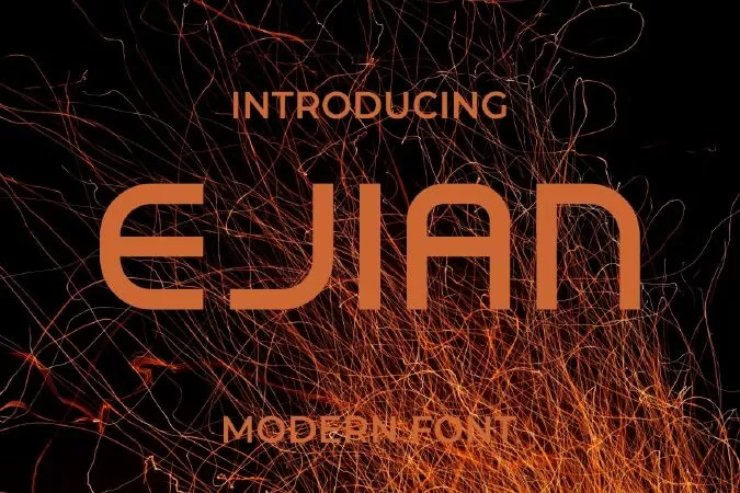 Ejian Modern Font
