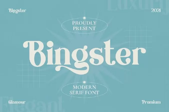 Modern Font - Bingster
