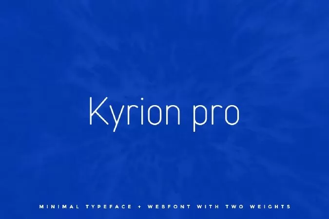 Kyrion Pro Typeface + Web Fonts