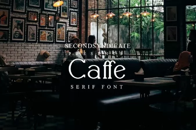 Caffe - serif font