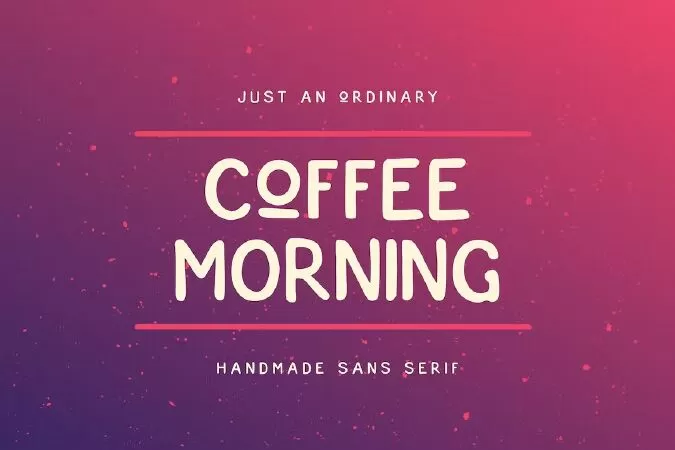 Coffee Morning Sans