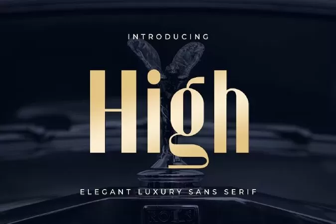 High Sans Serif - Elegant Luxury Sans Serif