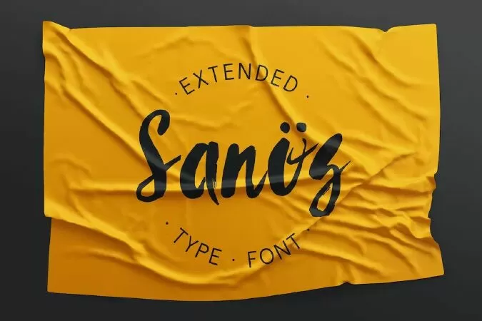 Sanös Extended Script Font