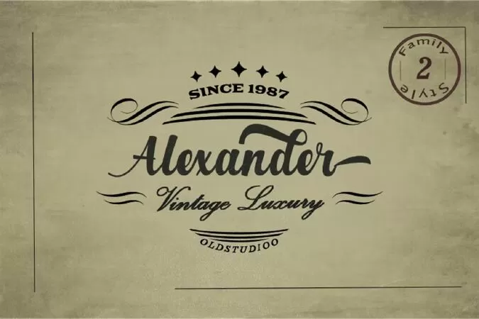 Alexander Script Font