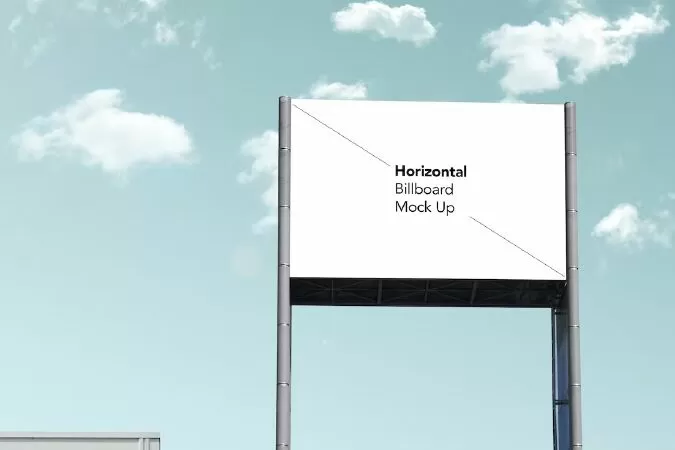 Horizontal Billboard Mock Up