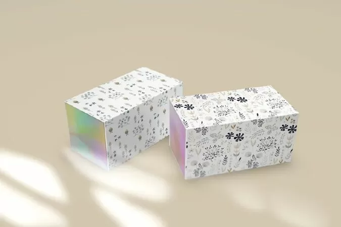 Horizontal Rectangular Prism Box Mockup, Package Box Mockup, Packaging Mockup
