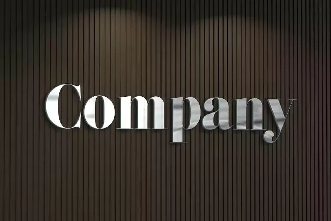 Company Logo on Wooden Wall Mockup