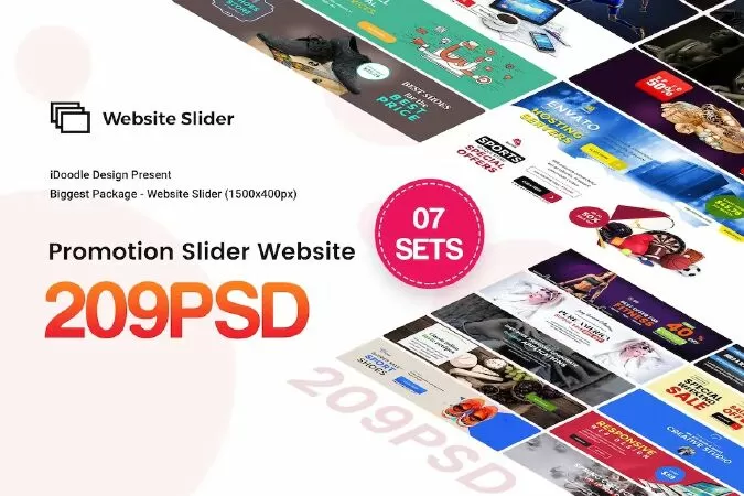 Promotion Website Slider - 209PSD
