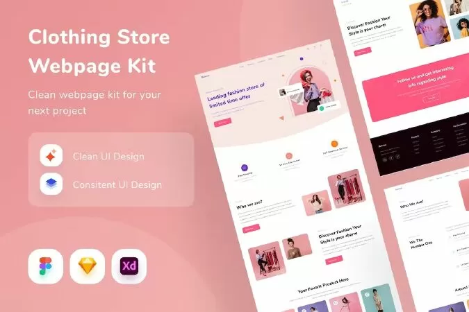 Clothing Store Webpage Kit