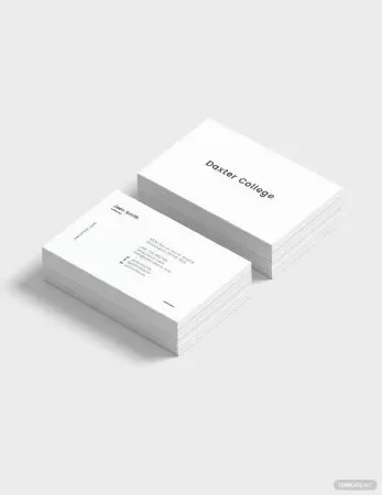 Free Minimalist Teacher Business Card Template