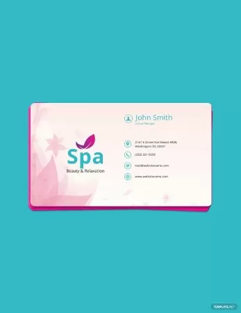 Spa Business Card Template