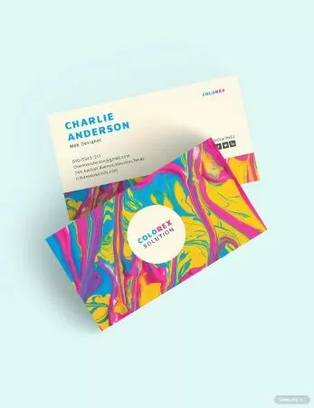 Free Creative Multicolor Business Card Template