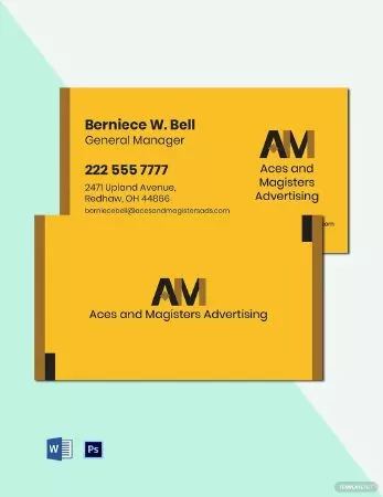 Free Professional Agency Business Card Template