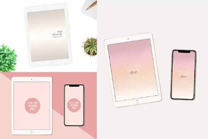 Ipad and Iphone Mock Up