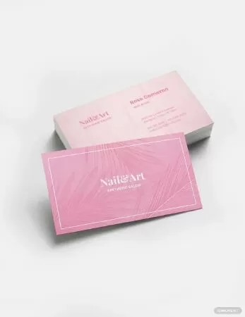 Nail Artist Business Card Template