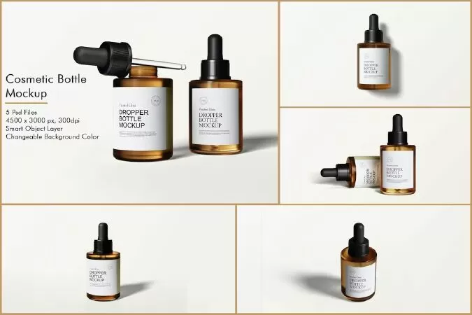Dropper Bottle Mockup
