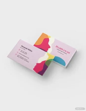 Free Creative Salon Business Card Template