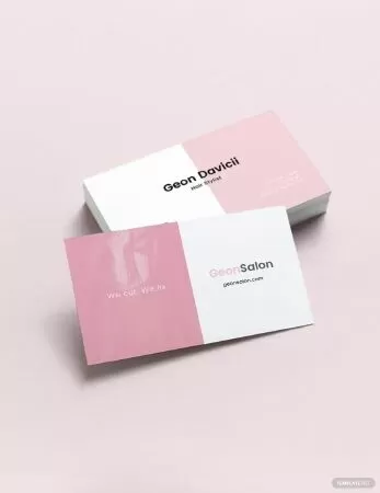 Free Modern Salon Business Card Template
