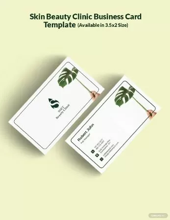 Free Skin Beauty Clinic Business Card Template