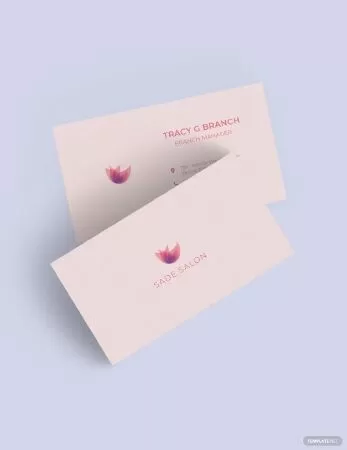 Beauty Salon Business Card Template