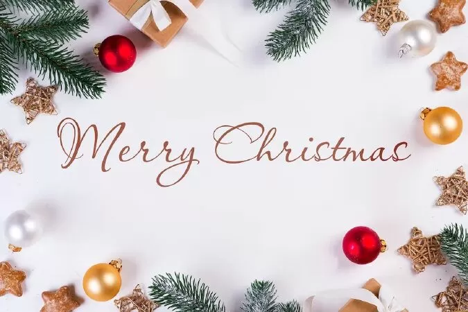 Christmas background mockup