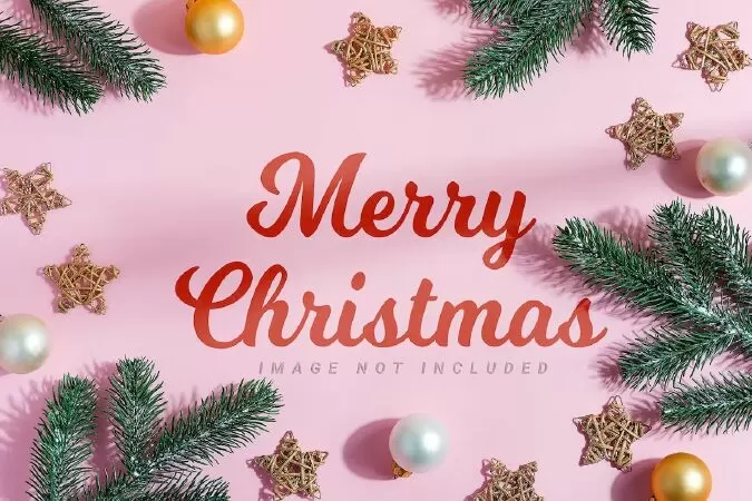 Pink New Year Mockup