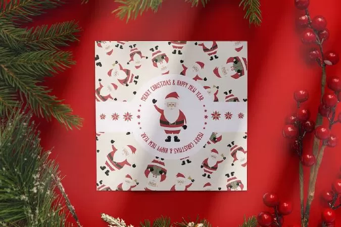 Flyer Mockup – Christmas background