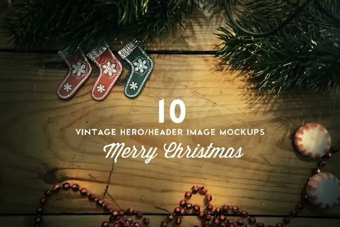 Christmas Hero / Header Mockup