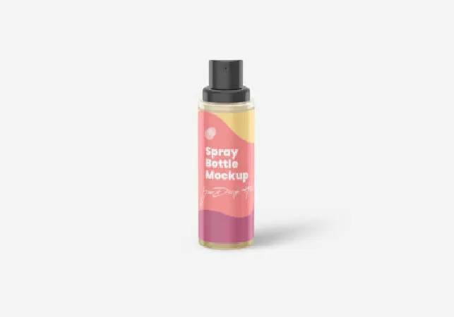 Cosmetic Spray Bottle Mockup