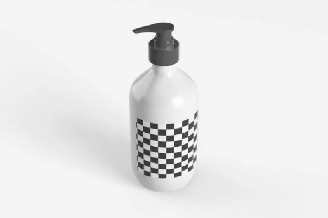 Plastic Soap Dispenser Mockup